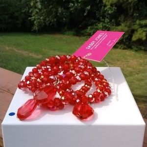 Sassy Jones Malia Glass Stack - Red